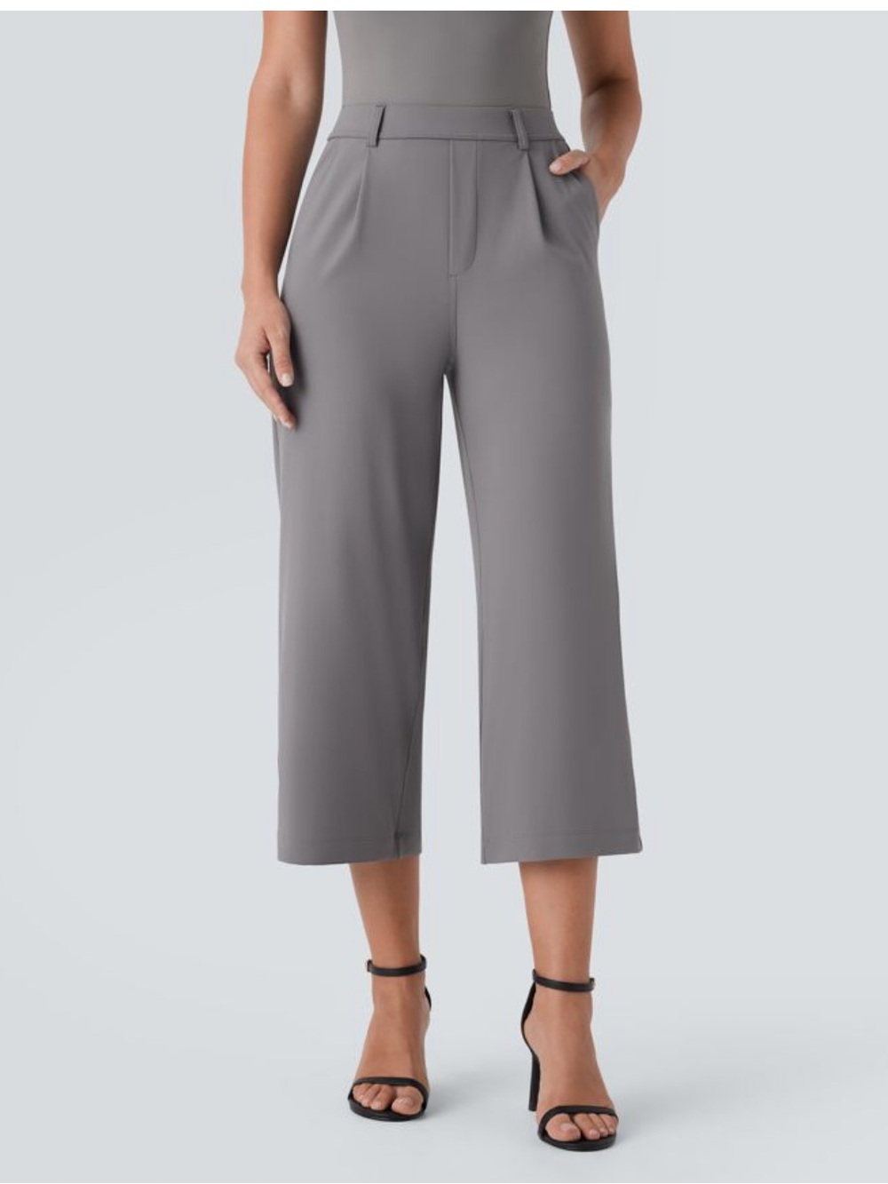 NWT Halara Flex™ DayStretch High Waisted Straight Leg Capri Work Pants